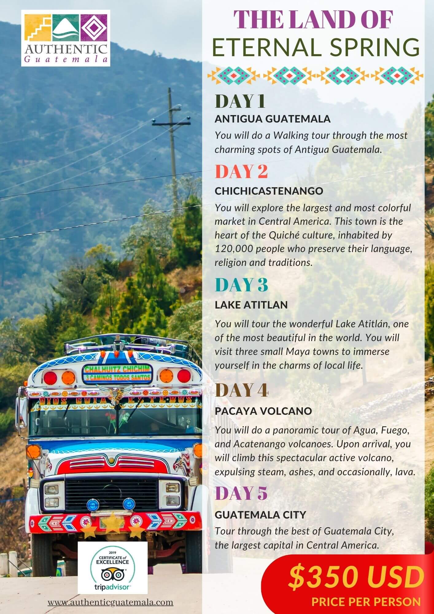 Tour Packages AUTHENTIC GUATEMALA